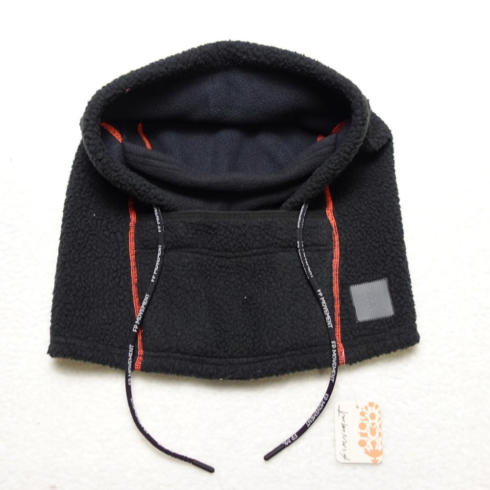 Free People Movement Balaclava Womens OS Black Fleece Hood NWT OB1364620